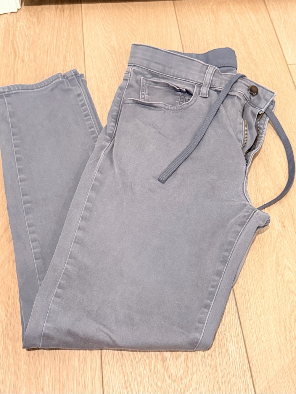 Uniqlo-Women’s Soft Stretch Drawstring Jeans - Slate Blue